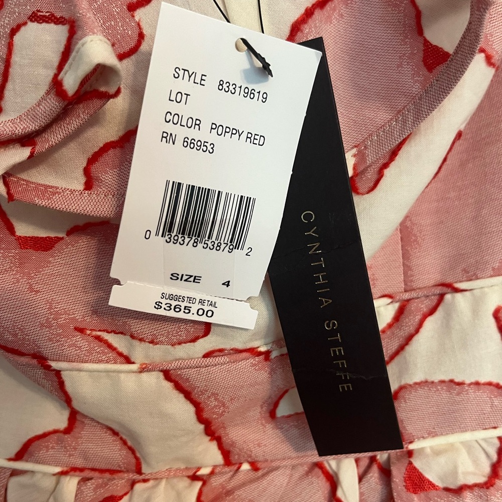 NWT Cynthia Steffe Floral Ruffle Dress - Picture 5 of 7